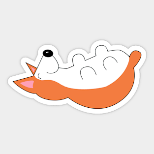 Corgi Art Sticker